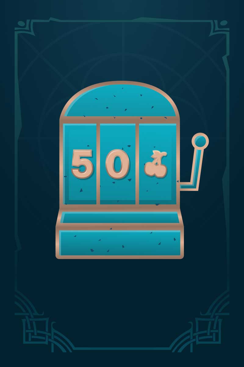 Wykonaj 50 spinów podczas jednej sesji gry