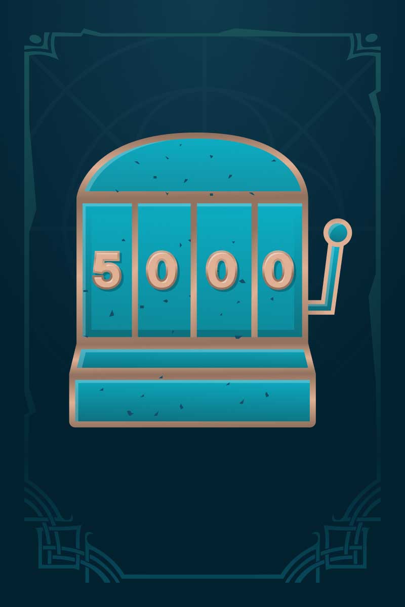 Napravite 5000 spinova